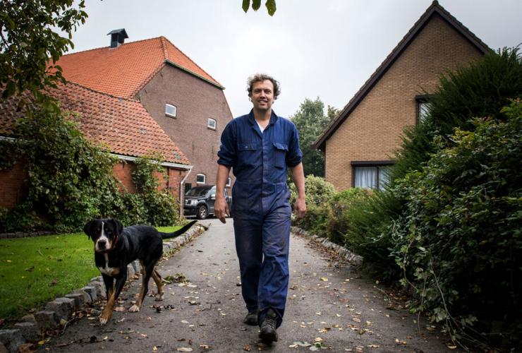 Boer Bastiaan aanlopen pad