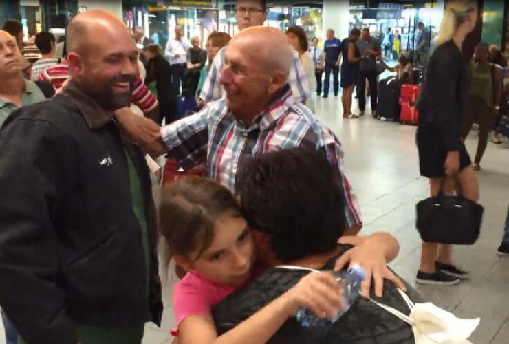 Riks komt aan op Schiphol