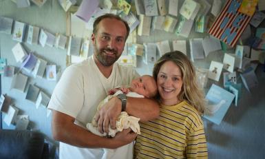 Boer zoekt vrouw-boer Roel en Simone met baby Rein