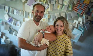 Boer zoekt vrouw-boer Roel en Simone met baby Rein