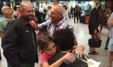 Riks komt aan op Schiphol