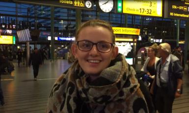 Fleur is onderweg naar Herman