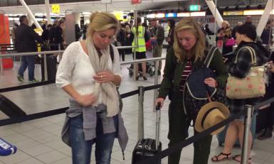 Vertrek Anke en Irene