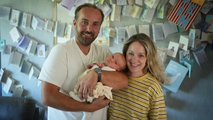 Boer zoekt vrouw-boer Roel en Simone met baby Rein